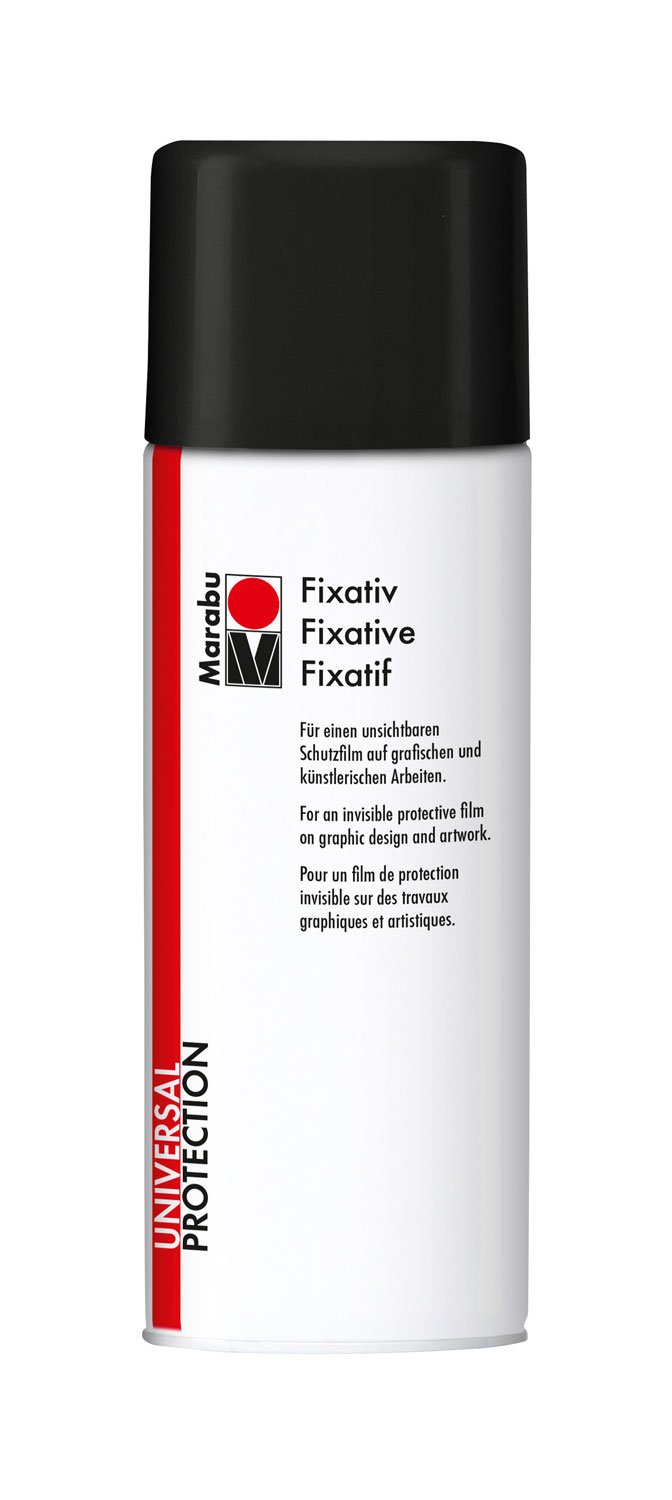 Marabu Fixative 400ml, Metal, 20 x 6.5 x 20 cm