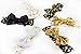 YanJie 5” Large Sequin Bow Soft Metallic Leopard Headband Girls’ Headwear Pack of 6