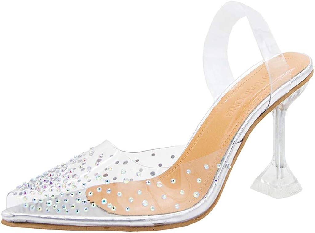 transparent wedding shoes
