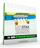 WebNutrients ManStax+TM Advanced Testosterone, Nitric Oxide and Endurance Enhancer with Powerful PDE5 Mitigation. IcariinX, Tongkat Ali, Horny Goat Weed, DHEA, Pregnenolone, Stinging Nettle, MACA, D3.
