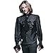 Devil Fashion Steampunk Men Shirts Gothic Shining Printing Tuxedo Shirts (XL, Black)