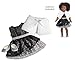 American Girl Truly Me Black Sparkle Outfit in Bag for 18