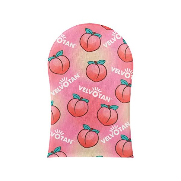 PEACHY - The Original Tanning Mitt VELVOTAN - Self Tanning Applicator - Clever Lotion Resistant - Reusable - Sleek…
