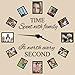 Family Wall Decals~Time Spent with Family Is Worth Every Second Wall Decal Quote Home Decor Art Quote Decals Wall Art Stickers Decal Home Decor Decorate（ NO PHOTOS or CLOCK ARMS）