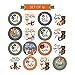 16 Monthly Baby Milestone Stickers - Woodland Baby Monthly Milestone Stickers, Milestone Baby Monthly Stickers, Baby Month Stickers for Baby Photo Props Newborn, Monthly Baby Stickers for Pictures