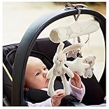 Myhouse Lovely Rabbit Baby Music Hanging Toys Spiral Activity Hanging Toys Stroller Baby Plush Toys