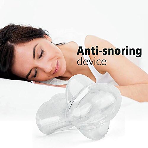 LEDOO Advanced Stop Snoring Solution Devices, Anti Snoring Tongue Retainer and Sleep Aid Device,Made of Soft Medical Silicone and Very Comfortable.Includes Potective Travel Case,Good Night Sleep Well