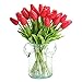 AHXHWKA 30 pcs Real-Touch Artificial Tulip Flowers Home Wedding Party Decor