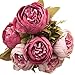 Luyue Peonies Artificial Flowers Vintage Faux Peony Arrangements Fake Flower for Vase Silk Floral Bouquet for Table Centerpiece Wedding Decoration Indoor Home Decor