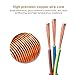 SIMBR 2 Pack 2 FT Extension Cord Heavy Duty Outdoor 14/3 with Triple Outlets, Lighted 14 Gauge, 3 Prong, 15 Amps, UL Listed (2 Pack 2 FT)