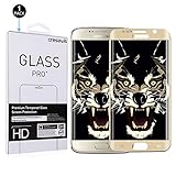 Samsung Galaxy S6 Edge Screen Protector , cresawis Samsung Galaxy S6 Edge Tempered Glass ,High Definition 3D Curved, Full 100% Coverage(GOLD)