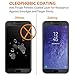 Zeking [2-Pack] Samsung Galaxy J4 2018 Full CoverageTempered Glass Screen Protector 9H Hardness [Anti Scratch][Anti-Fingerprint] Bubble Free (Black)