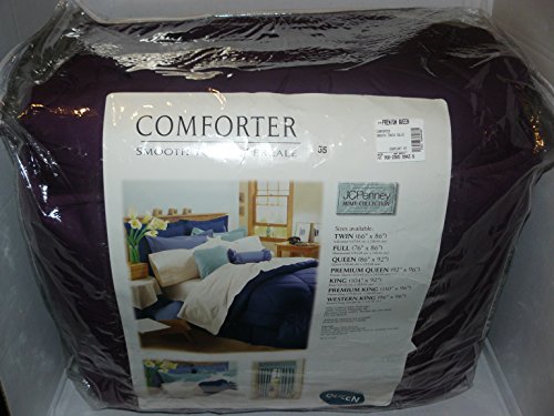 5PC Smooth Touch Percale Queen Comforter Set Eggplant