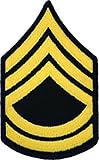 SFC E-7 Army Chevrons - Gold on Blue