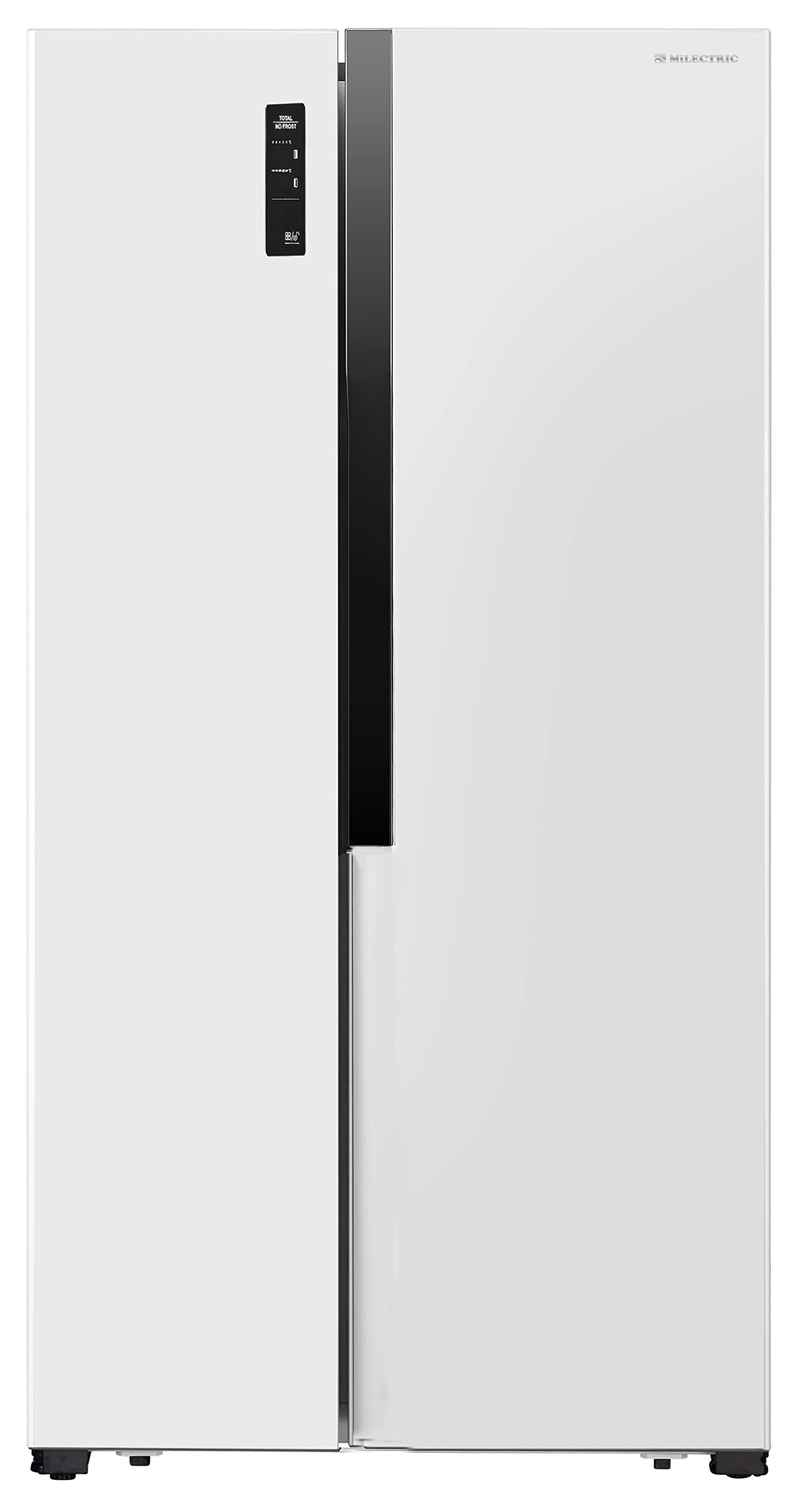 MILECTRIC-AMR-528B-Frigorifico-Combi-Americano-Blanco-521-litros-No-Frost-Control-temperatura-en-la-puerta