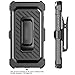 Case for iPhone 7 Case, Moona® Hybrid Full Armor Protective Shockproof Case Screen Protector + Belt Clip Holster Combo Case Cover for Apple iPhone 7 (Black)