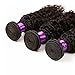 Deep Wave Bundles with Closure 3 Bundles Brazilian Human Hair Extensions with 4x4 Lace Closure Deep Wave Curly Hair Natural Black