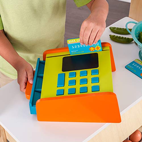 KidKraft Holz 53017 Marktstand Grocery Marketplace, weiß, Gestreift, Bunt, 11.0000 – Bild 7