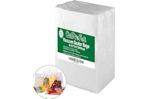 O2frepak 200 Quart Size 8" x 12" 4mil Thick Vacuum Sealer Bags with BPA Free and Puncture Prevention,Vacuum Seal Freezer Bags,Great for Sous Vide Vaccume Sealer PreCut Bags