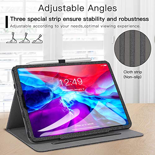 ZtotopCase for New iPad Pro 12.9 Inch 4th Generation 2020, Premium PU