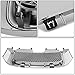 Compatible with 02-09 GMC Envoy/XL ABS Plastic Bentley Style Mesh Front Bumper Grille (Chrome) - 2nd Gen