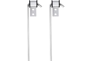 LONSDA Universal Exhaust Hanger Rod Heavy-duty Stainless Steel Exhuast Pipe Hanger Rod Weld On Exhaust System- 3/8" Rod 10" Long(2 PCS)