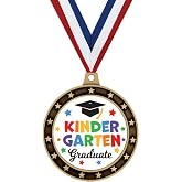 Crown Awards Gold Kindergarten Graduate Medals, 2.5" Universe Star Graduation Award Medal Gift
