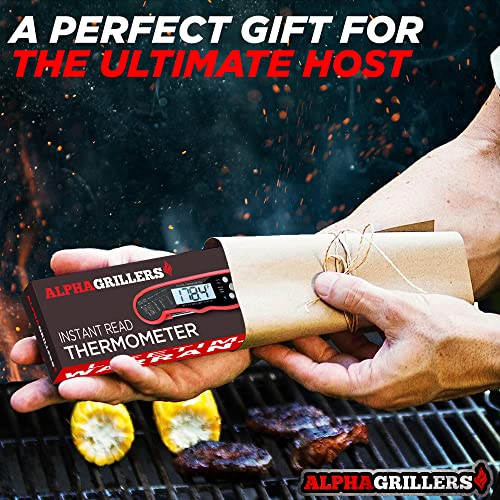 Alpha Grillers Instant Read Meat Thermometer for Grill and Cooking