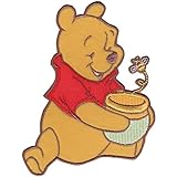 Wrights Disney Winnie The Pooh Pooh Honey Pot and Bee Iron-On Applique