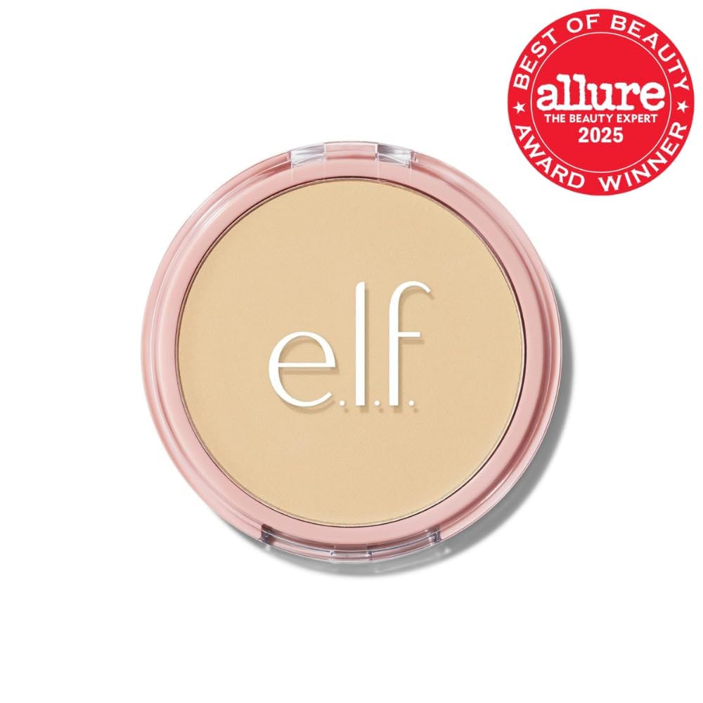 e.l.f. Halo Glow Powder Filter, Ultra-fine Finishing Powder, Smooths The Look of Pores & Fine Lines, Creates A Soft-Focus Glow, Vegan & Cruelty-Free, Fair Warm
