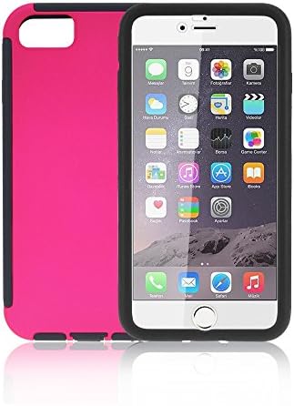 Hard Case for iPhone 7 with Screen Protector, LynneTech Full Body Coverage (Rubberized PC Cover)(Silicone Bumper Frame) Non Slip Cases Cover for Apple iPhone 7s 4.7" (Rose Red)