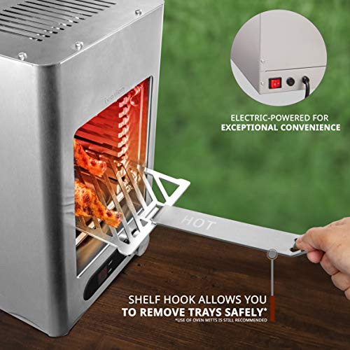 Ivation Electric Infrared Steak Grill Indoor/Outdoor Broiler Oven with LED Display, Time