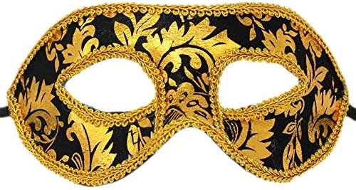 Rehoty Mens Masquerade Mask Vintage Half Face Party Mask Mardi Gras Christmas Halloween Mask