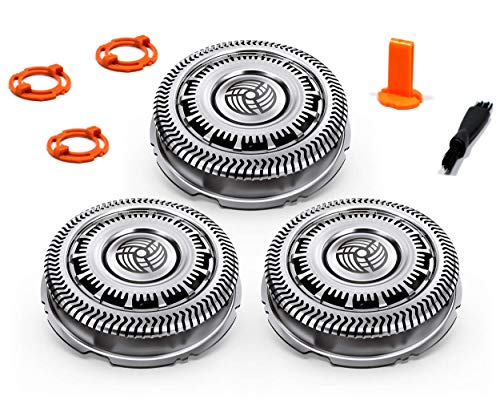 Stellate SH90 Philips Norelco Replacement Heads -Compatible With Norelco Replacement Blades Norelco 9000 Norelco Series 8000 Philips Norelco Aquatec Replacement Heads SH90 Philips Norelco Shaver Heads