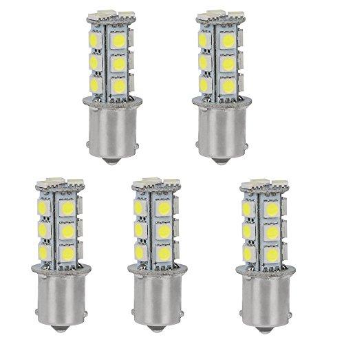 HERO-LED 1156-18T-CW Marine/Boat/RV LED Light Replacement Bulb, #1156, Cool White, DC10-30V, 5-Pack