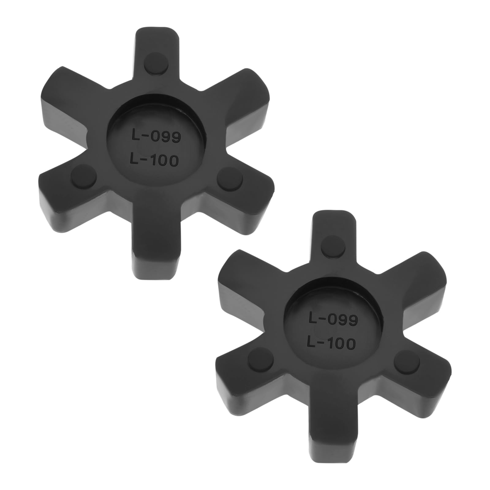 eMagTech 2PCS L099/L100 Jaw Coupling Insert Compatible with Lovejoy Compatible with Martin Compatible with Browning NBR Rubber Spider Insert Black