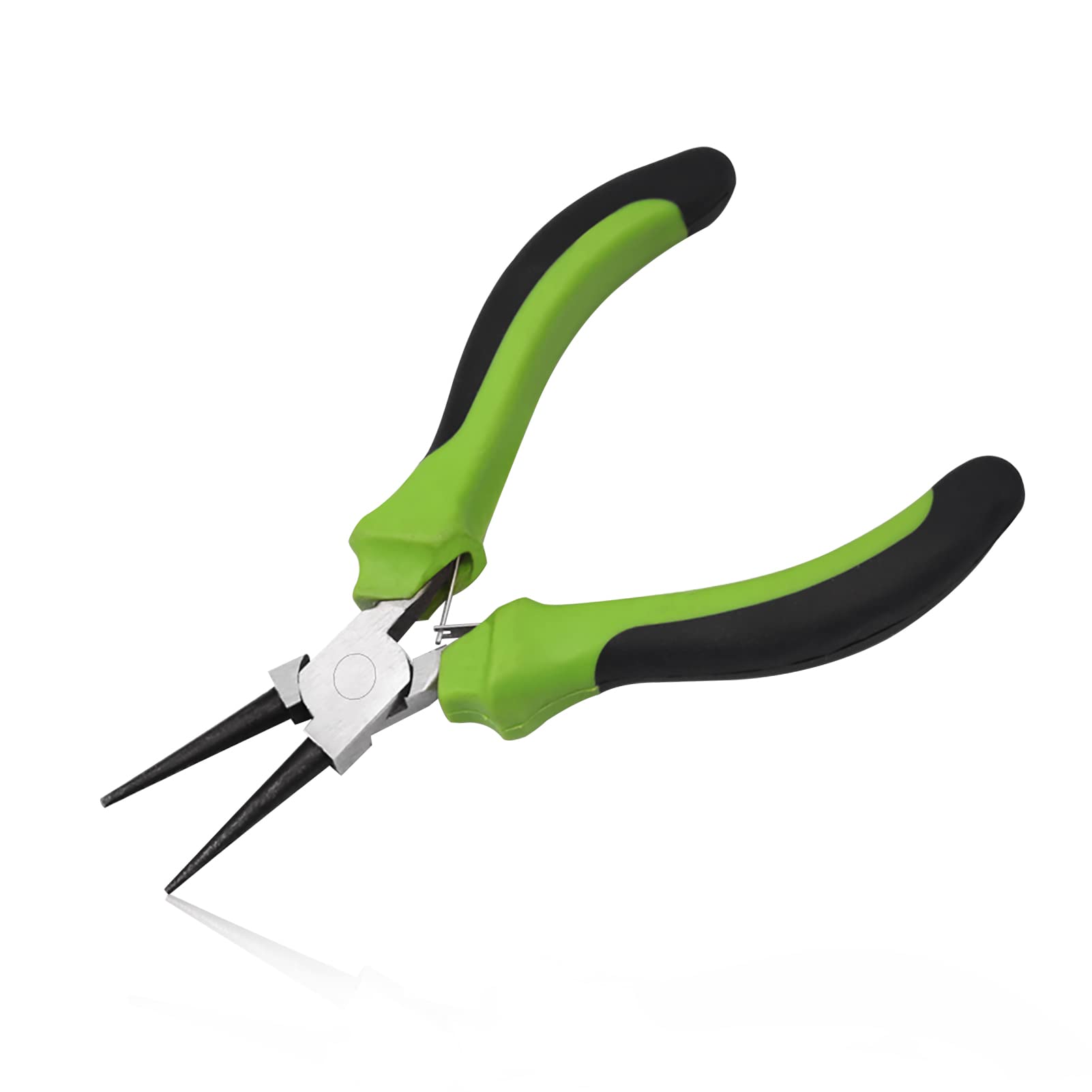 LEONTOOL 5 Inch Round Nose Pliers Wire Looping Pliers with Spring Construction Round Tips Electrical Jewelry Making Repair Tool Handcraft for Jewelry Making Beading Jewelry Repair