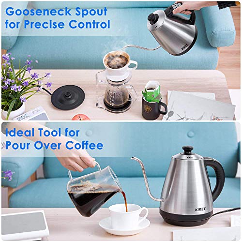 Electric Kettle Temperature Control Gooseneck Kettle Electric with LED Display, Pour Over Coffee Ket - //coolthings.us