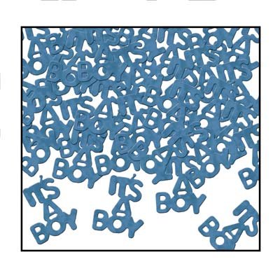 Its A Boy Fanci-Fetti (lt blue) Party Accessory (Value 3-Pack)