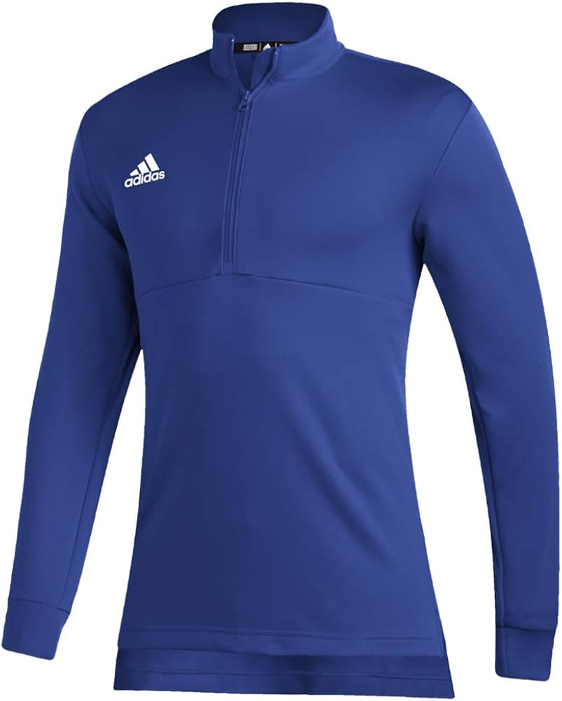 adidas originals logo quarter zip fleece in purple