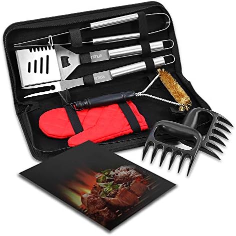 esonmus Kit Barbecue,7 Pcs Ensemble Ustensiles Barbecue en Acier Inoxydable avec Mallette,pour Grillade,Jardin Extérieur,Randonnée et Voyage,Idéal Cadeaux pour Homme Papa - Mes Grillades esonmus Kit Barbecue,7 Pcs Ensemble Ustensiles Barbecue en Acier Inoxydable avec Mallette,pour Grillade,Jardin Extérieur,Randonnée et Voyage,Idéal Cadeaux pour Homme Papa