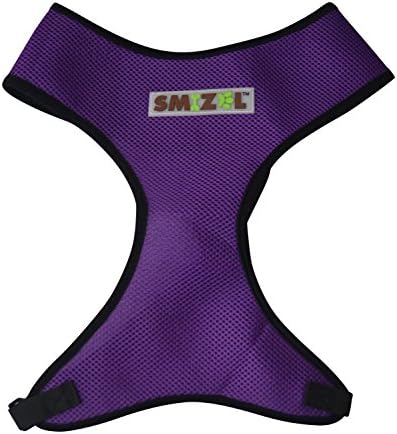 Dog Harness, Soft, Breathable, Easy Walk, Padded Vest, Lightweight, No More Pulling, Tugging or Choking by Smizel (X-Large, Purple)