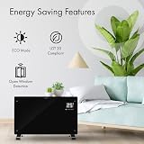 Devola Designer WiFi Glass Panel Heater 2500W with Timer Thermostat Remote view 7