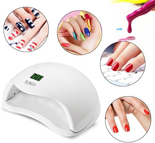 Ciysty 48W LED UV Nail Dryer Nail Lamp with 6 Timer Setting,Senor For Gel Nails and Toe Nail Curing uv nail