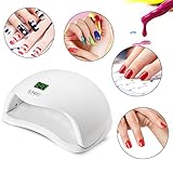 Ciysty 48W LED UV Nail Dryer Nail Lamp with 6 Timer Setting,Senor For Gel Nails and Toe Nail Curing uv nail