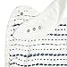 aden + anais Silky Soft Snap Bib, 100% Viscose Bamboo Muslin, Soft Absorbent 3 Layers, Adjustable, 9” X 13”, 3 Pack, Indigo Shibori
