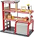 Hape Fire Station Toddler Wooden Doll House Play Set with Accessories