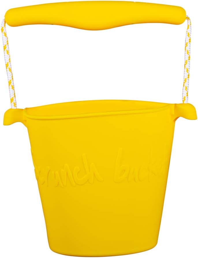 Scrunch Bucket (Yellow) - Sand and Beach Toys