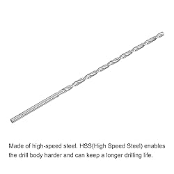 uxcell HSS(High Speed Steel) Extra Long Twist Drill
