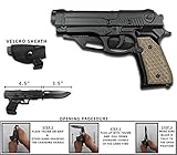 Rogue River Tactical Black with Brown Beige Wood Pakkawood Grip Gun Pistol Spring Assisted Tactical Pocket Knife Belt Holster ...